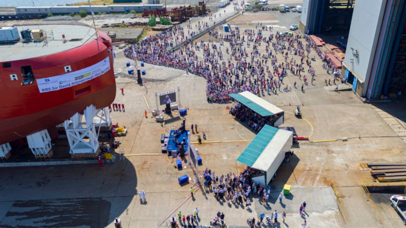 Royal Research Ship (RRS) launch ceremony