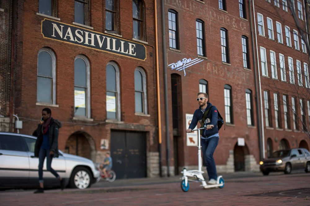On the streets with the new Urban scooter