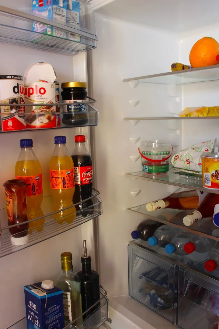 A look inside the upper compressor fridge