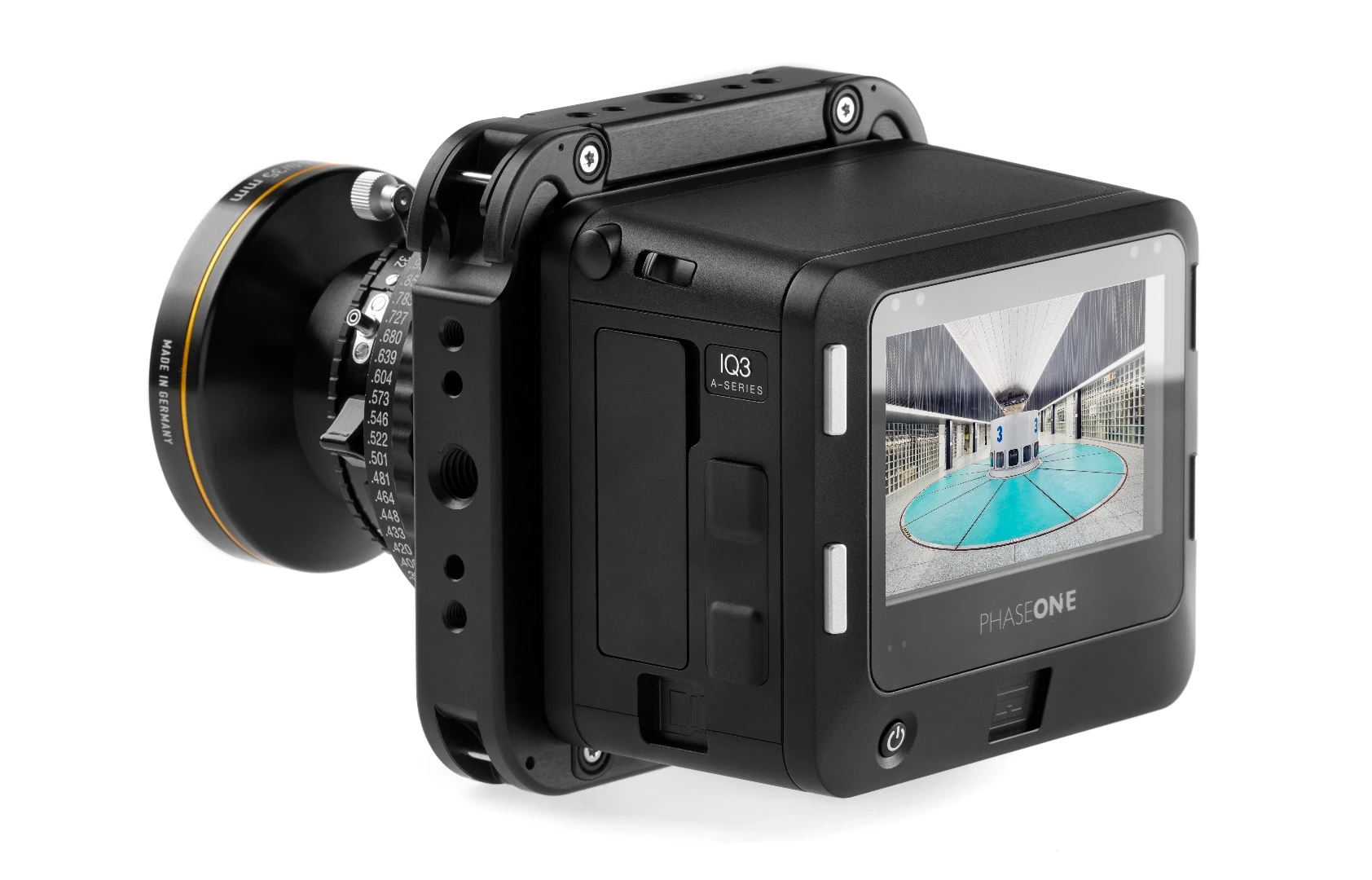 The Phase One A-series IQ3 100MP digital back has a 3.2-inch touchscreen