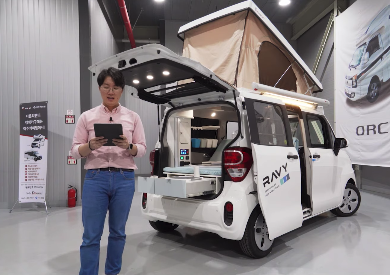 The Daon TNT Ravy camper van measures in shorter in length than a 2-door Mini Cooper