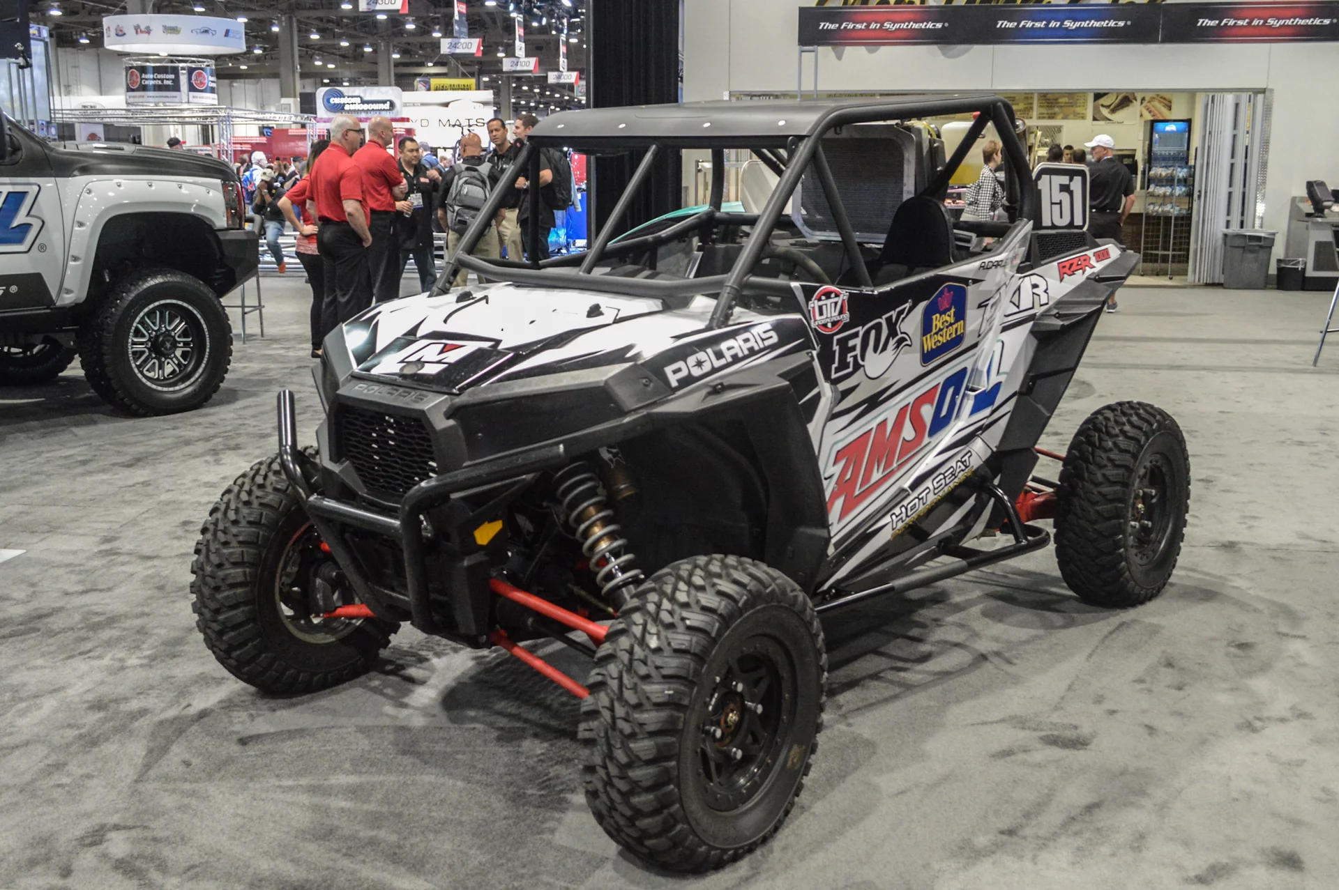 This Polaris side-by-side was the first off-roader to greet us, seconds after we began touring the SEMA floor (Photo: C.C. Weiss/Gizmag)