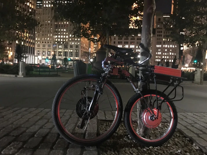 The Bellcycle in e-bike configuration