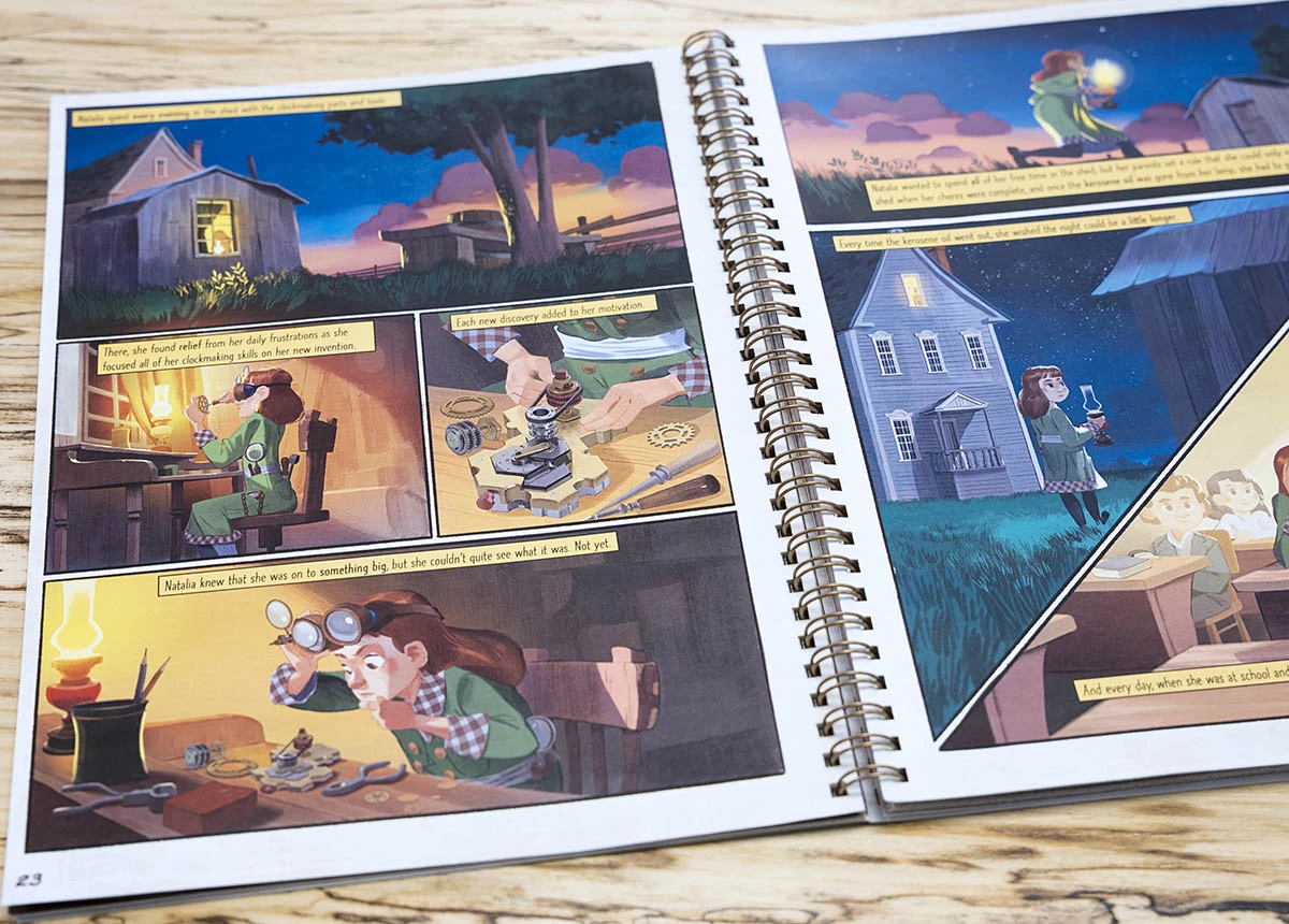 A comic book story keeps young'uns engaged, educated and moving through the challenges