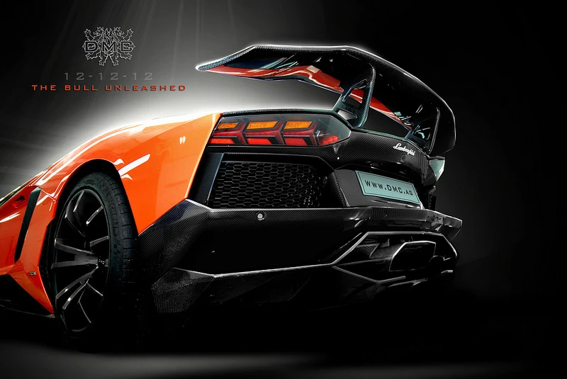 The rear wing is one of several aerodynamic enhancements