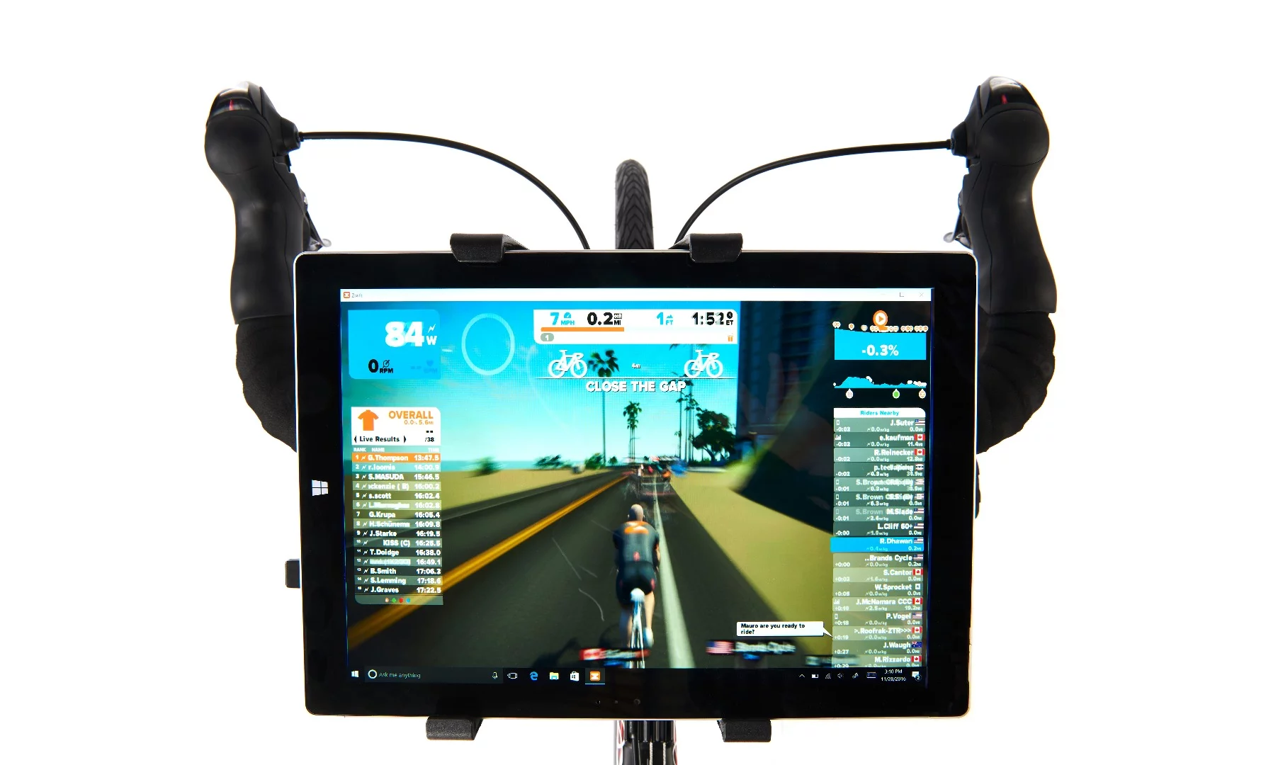 The Falco eDrive works with Zwift and other training apps
