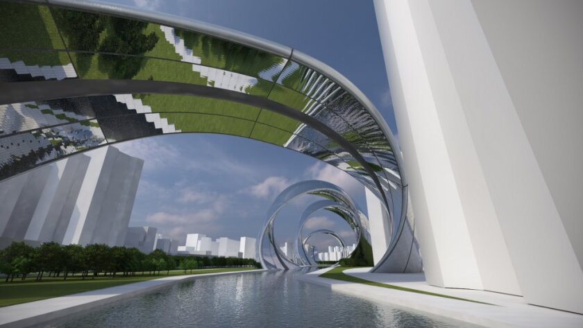 Sity - Shanghai city architectural concept designed to resemble a Chinese dragon