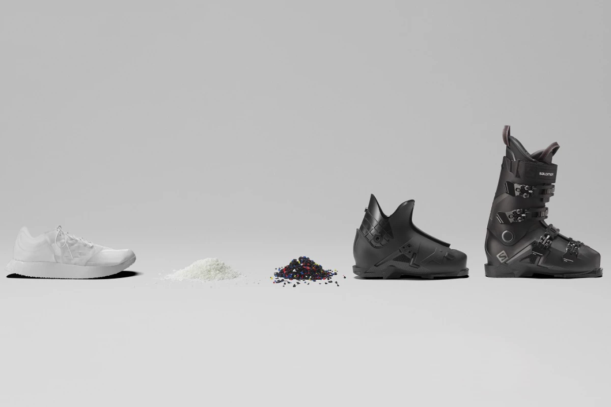 Salomon's recyclable running shoe is made using using 100 percent thermoplastic polyurethane