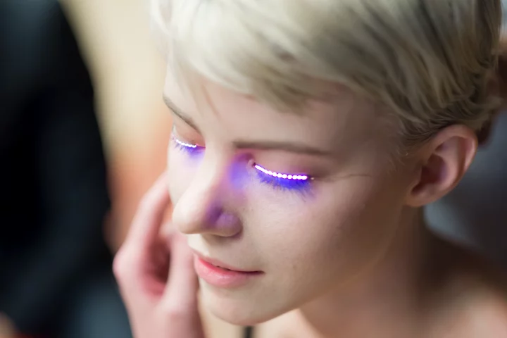 f.lashes LED eyelashes look like the perfect accessory for a rave