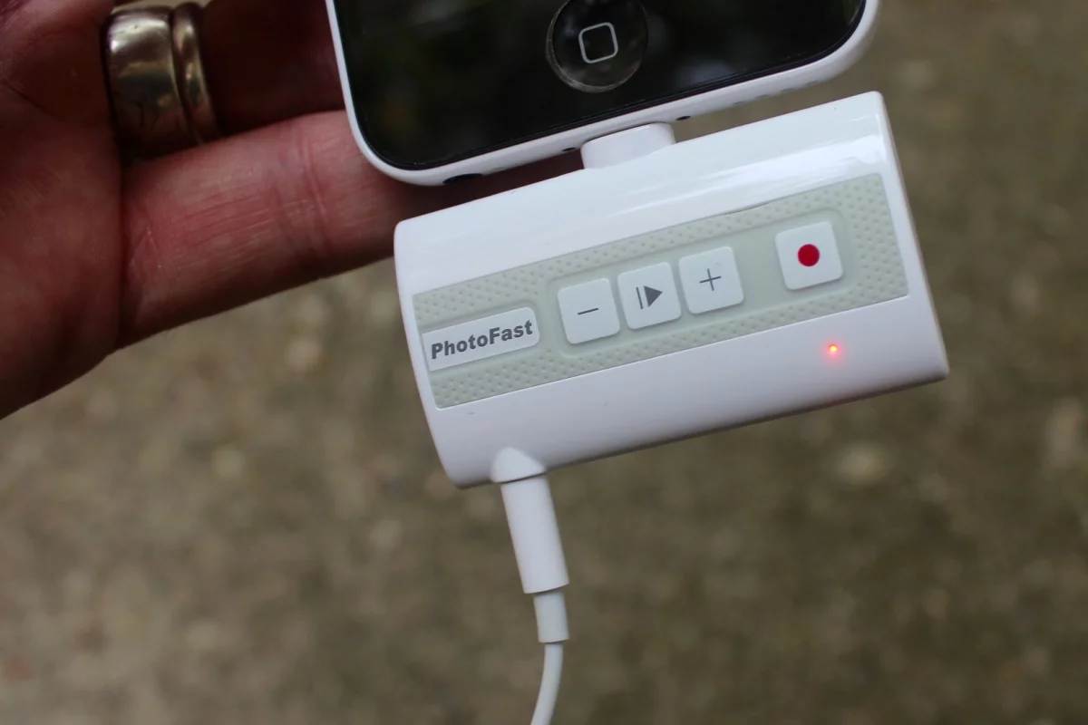 You may have to remove your iPhone's protective case in order to use the Call Recorder, as we did