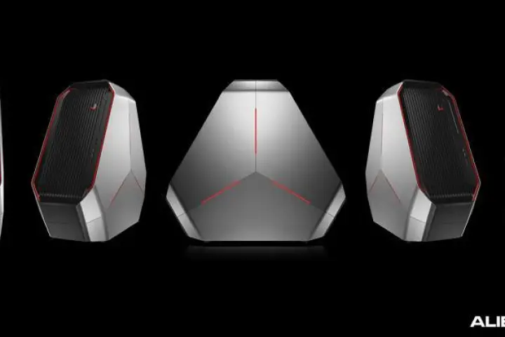 The Alienware Area-51 desktop gaming system with all-new Triad chassis