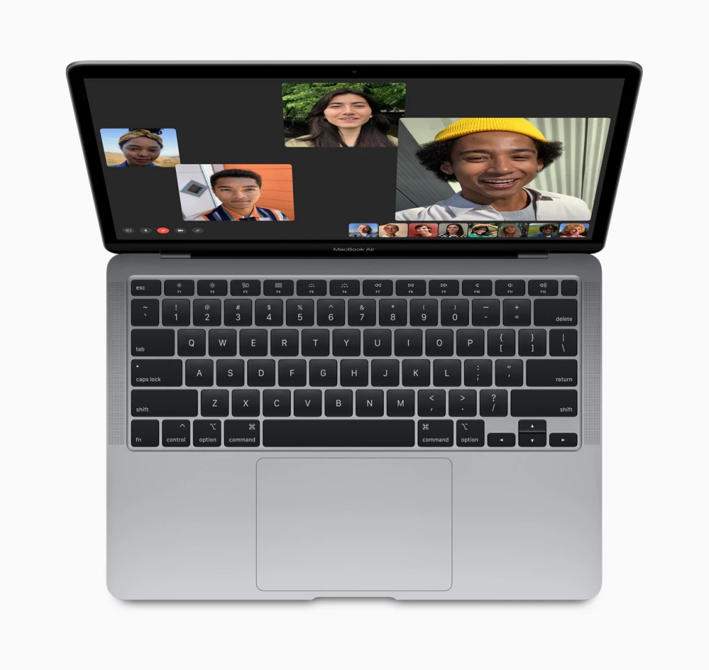 The 2020 MacBook Air comes with a Magic Keyboard and a spacious trackpad