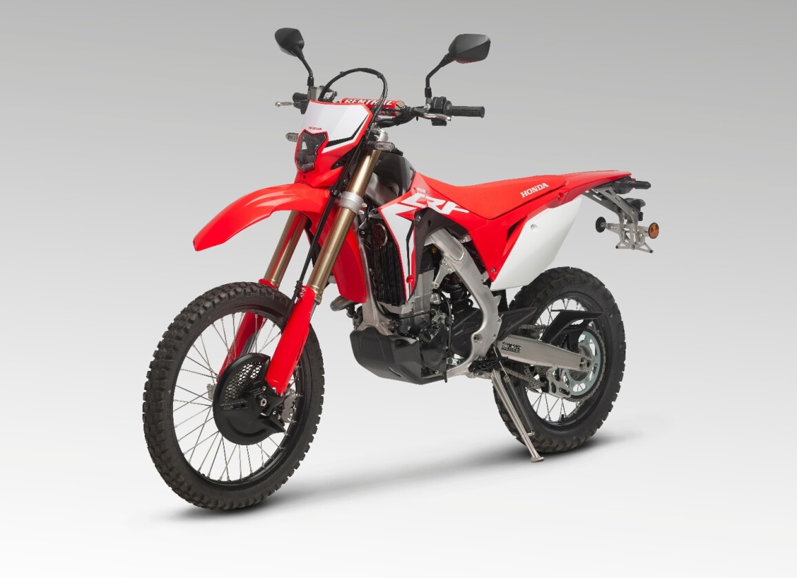 2019 Honda CRF450L: big ol' sidestand