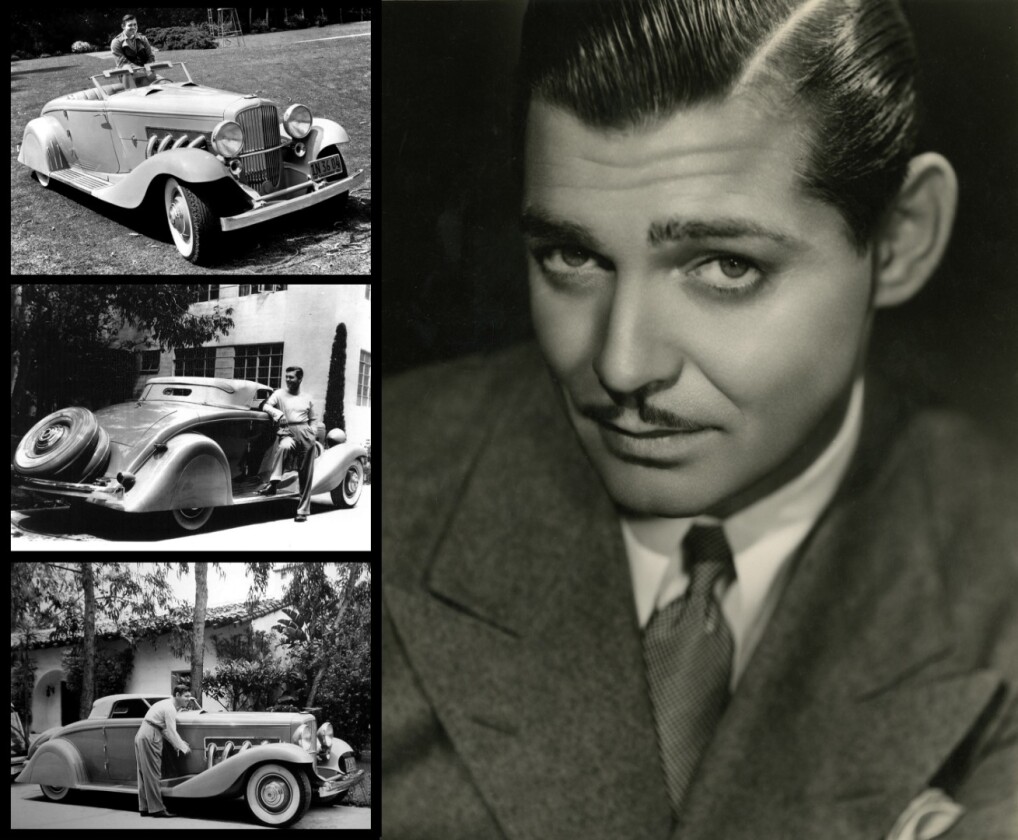 Superstar Clark Gable was already a Duesenberg devotee, well before he was offered a free Duesenberg SSJ for six months for promotional purposes