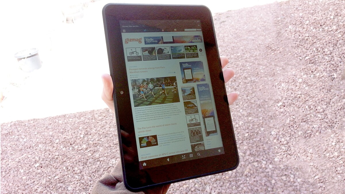 I was able to grip the Kindle Fire HD 8.9" with one hand