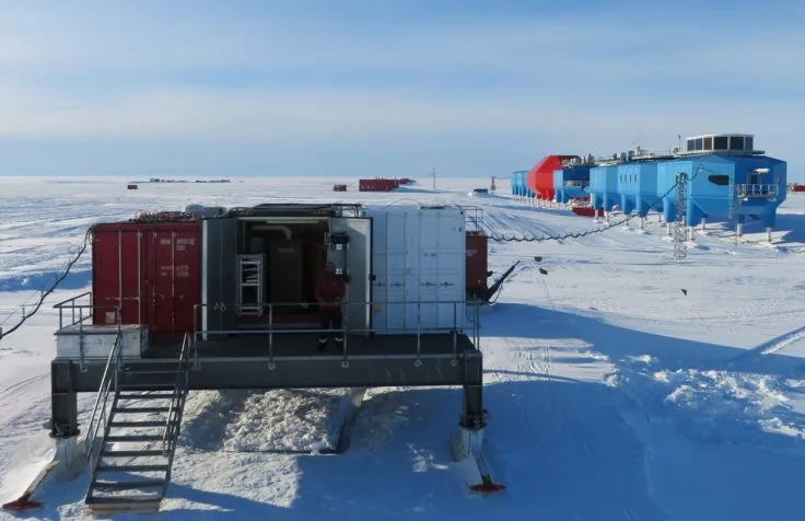 The Automation platform at Halley Research Station provides power to scientific instruments from a micro-turbine