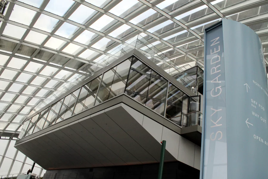 A view of the central structure at the Sky Garden (Photo: Stu Robarts/Gizmag)