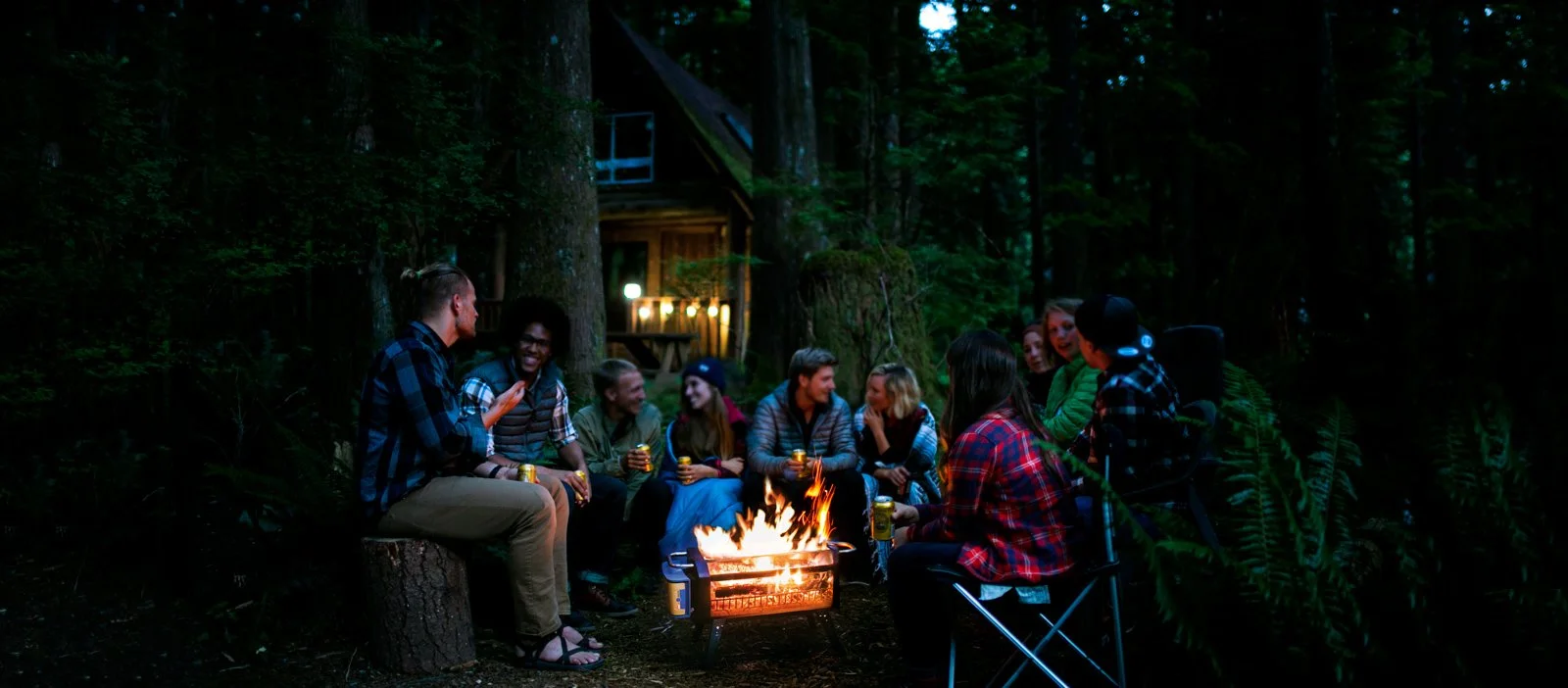 BioLite's FirePit reduces smoke so there's no bad spot around the fire