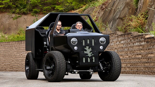 Thanks to creating the vehicle with 3D-printed components, it's reported quite easy to change the appearance of the vehicle with new body parts