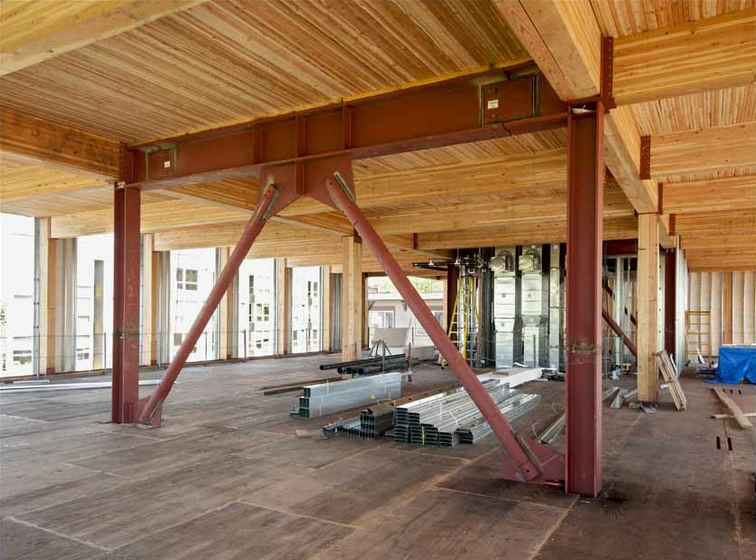 Bullitt Center makes extensive use of structural timber (Photo: John Stamets)