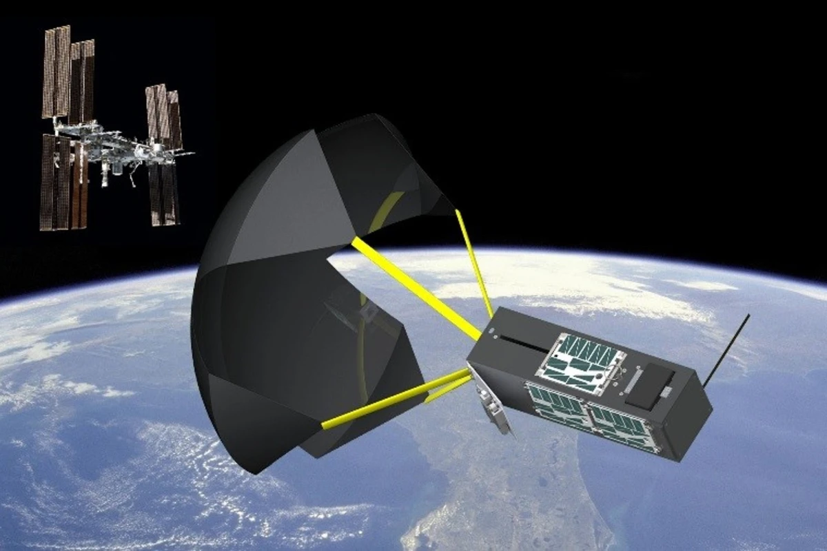 Artist's concept of the space drogue (Image: NASA)