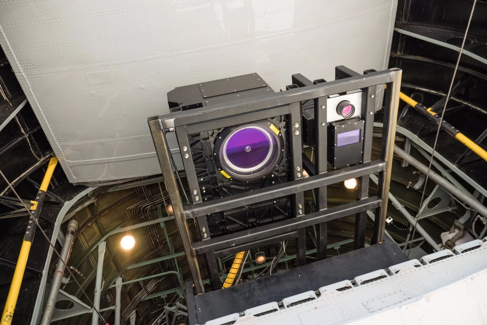 The plane used for the Ocean Cleanup's Aerial Expedition is kitted out with a variety of scanning equipment, including LiDAR and multispectral camera technology