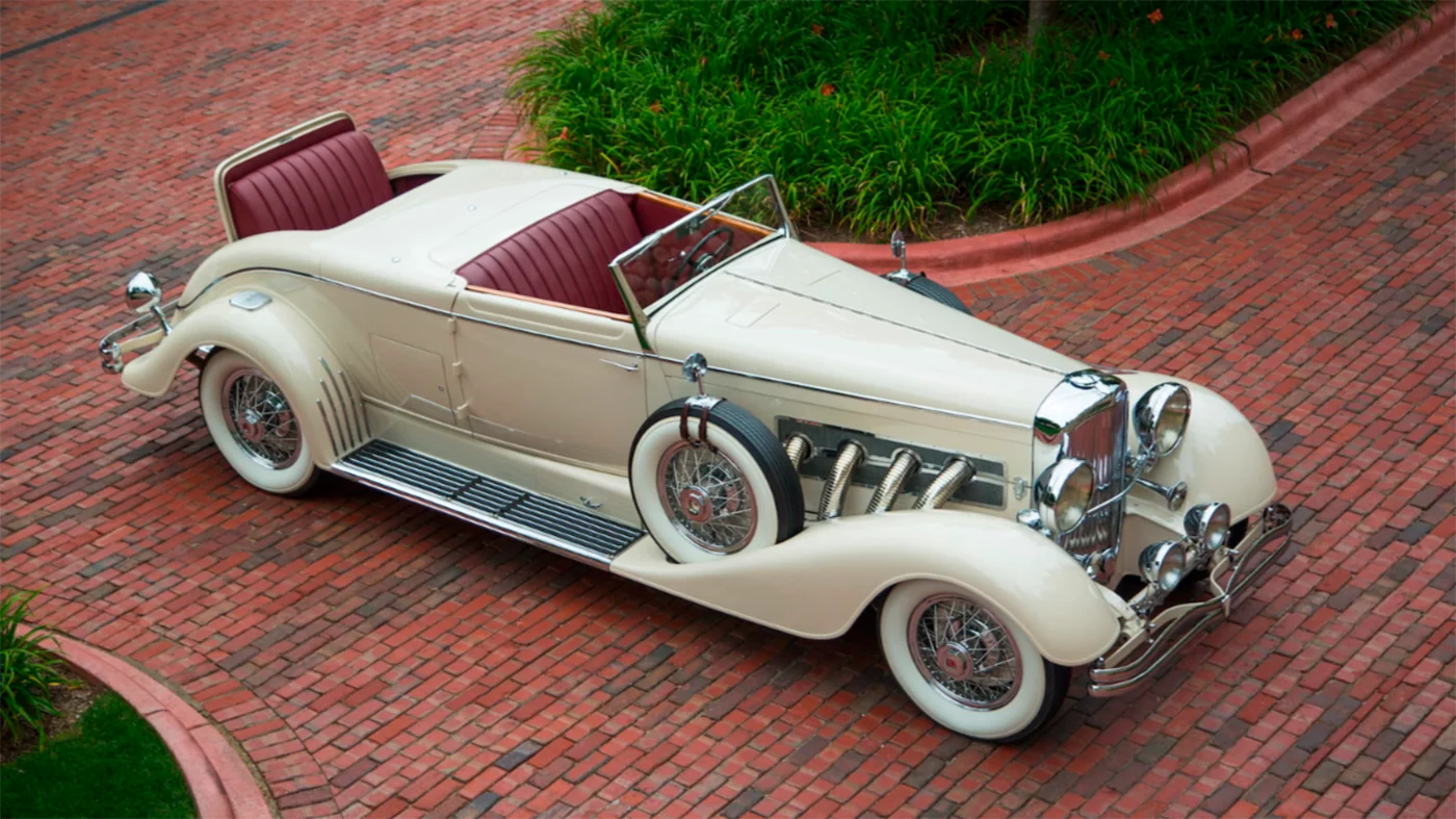 2018 Monterey Car Week Auction Report | 1933 Duesenberg Model J Disappearing Top Roadster | Sold for: $3,850,000 | Estimate: from $3,250,000 to $3,500,000Auction: Mecum | Lot S93 | Official Description