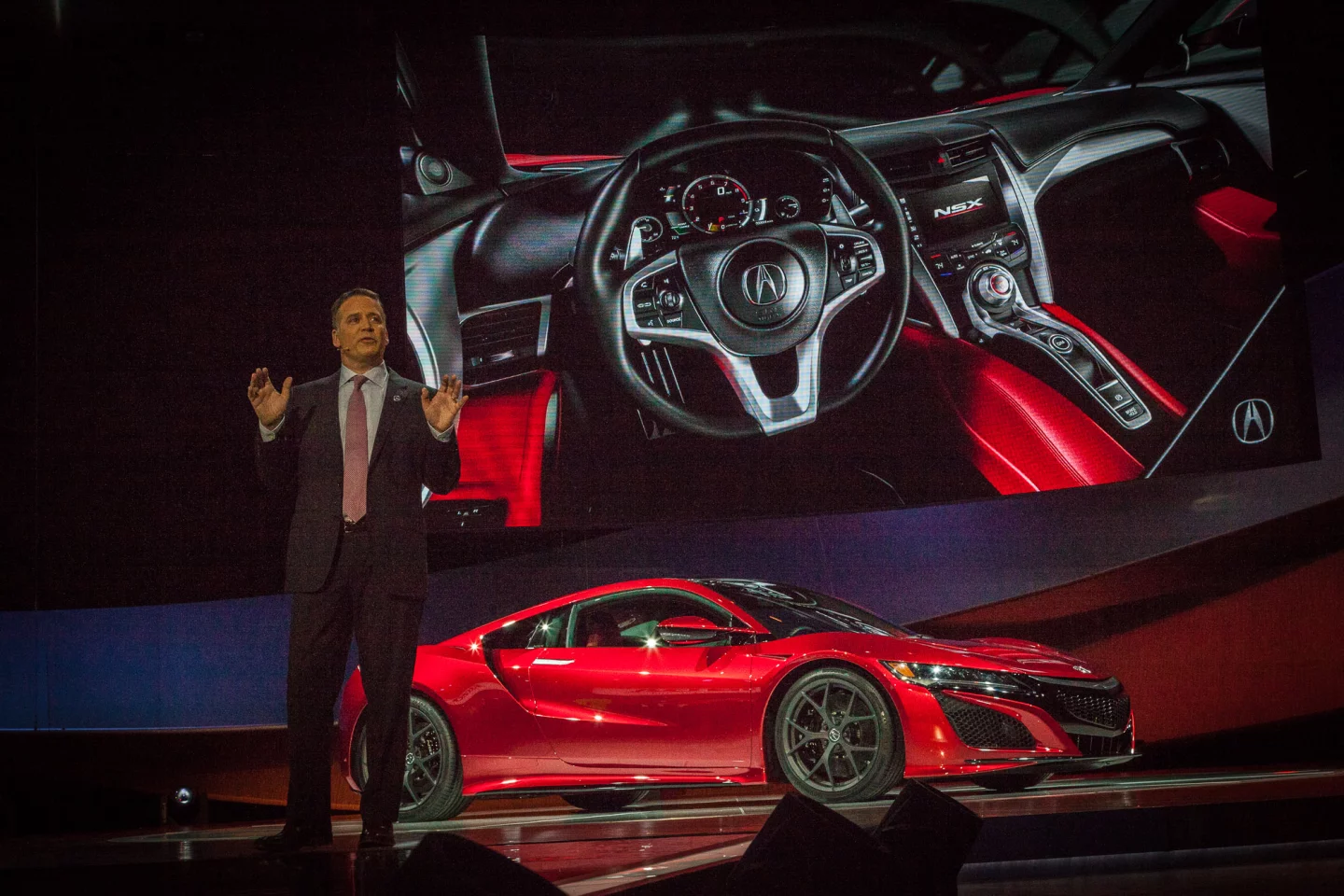 The production spec Acura NSX Version 2.0