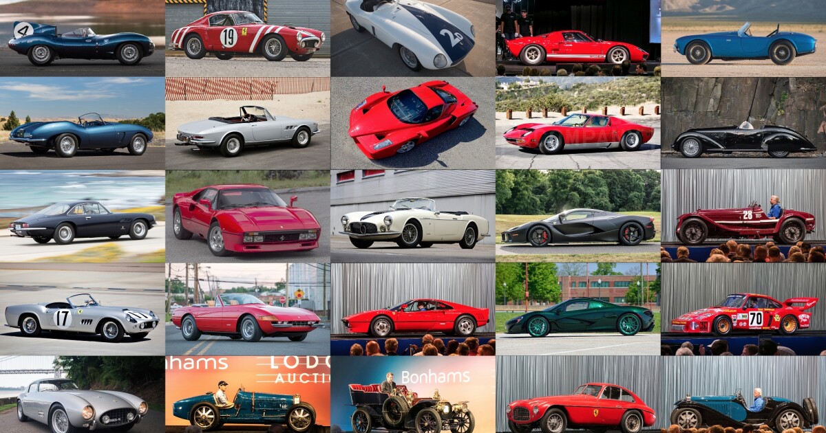 Top 30 Classic Car Sales at 2016 Monterey Car Week