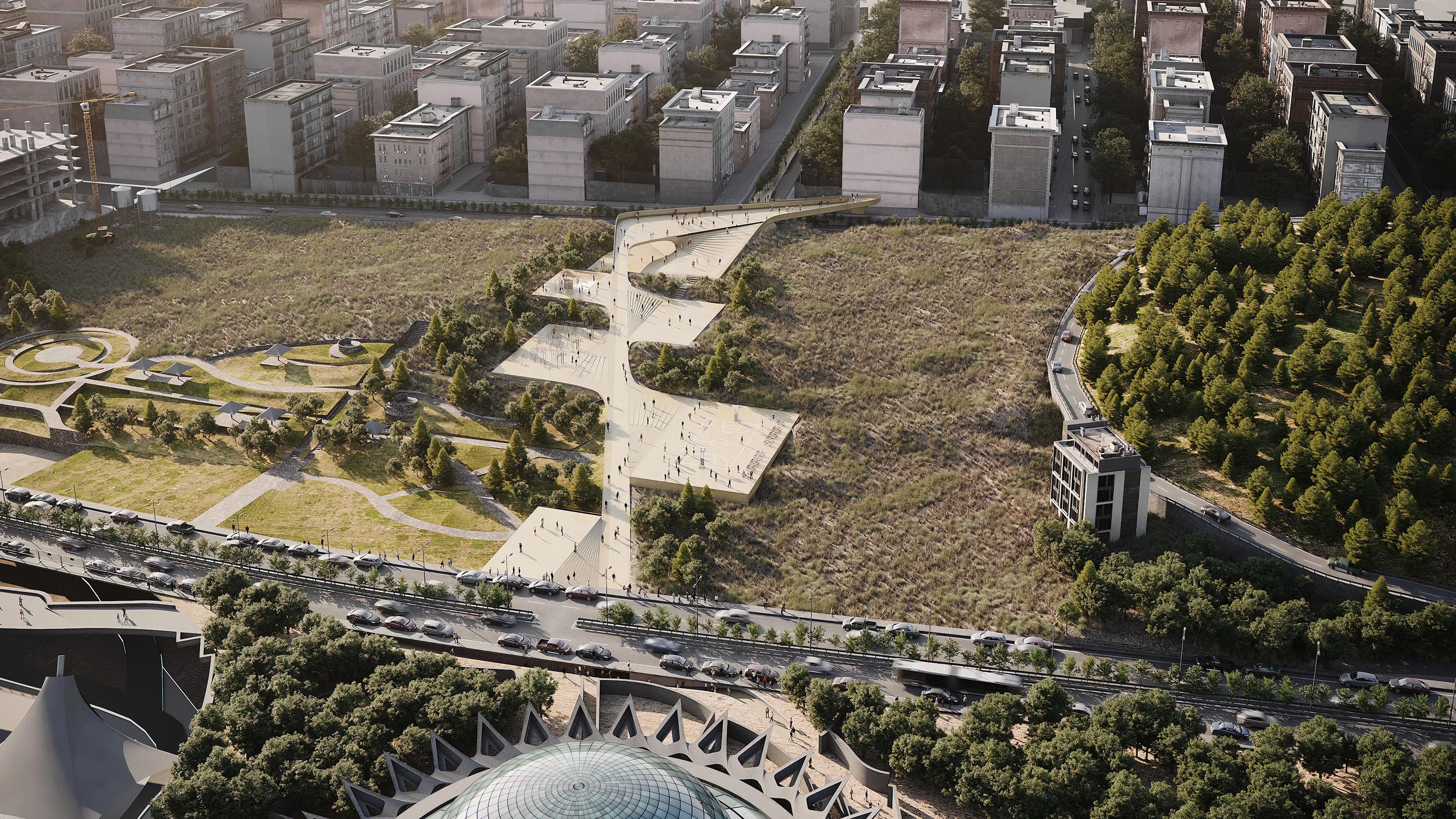 The Future Project of the Year celebrates the best of the world’s architecture that's yet to be completed. The winning project was awarded to Iran's Dream Pathway / The connection between the sports recreation park to a cultural street, which was designed by CAATStudio