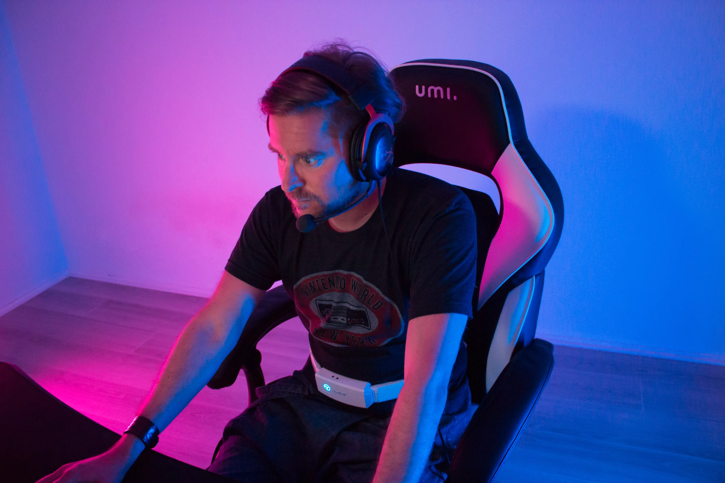 The Feelbelt can take in surround sound data and vibrate accordingly, letting gamers know which direction a sound is coming from