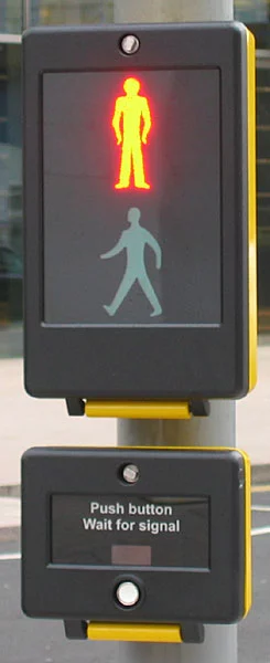 Pedestrian SCOOT uses an interface similar to a pelican crossins's shown here (Image: Secretlondon/Wikipedia)