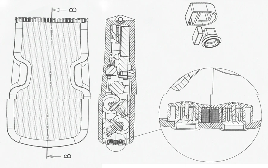 The Caseboard’s underside plays host to a 36 V, 7 Ah lithium battery that provides power to a 500 watt brushless motor
