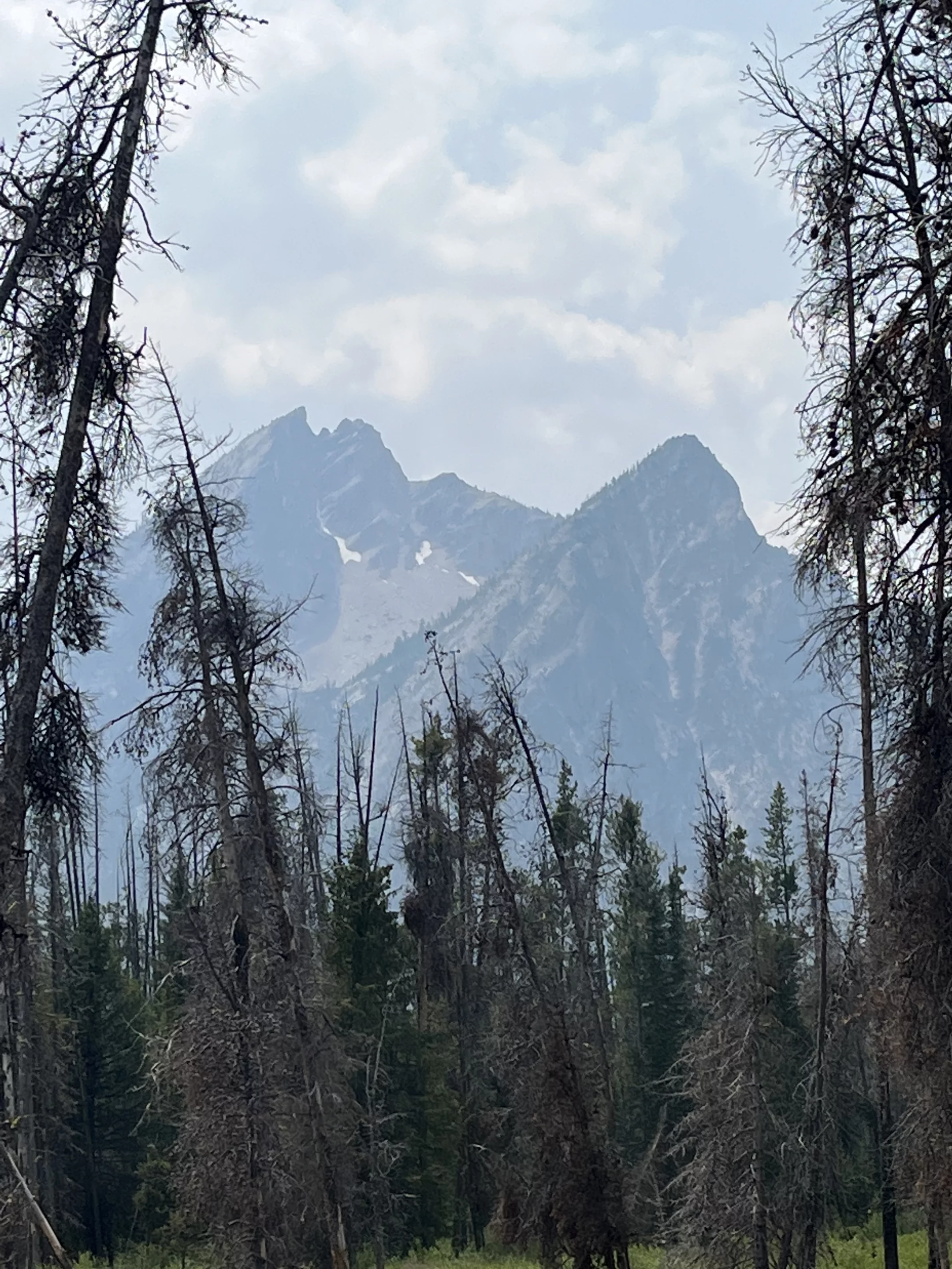 Getting closer to the mountains at nearby Stanley Lake