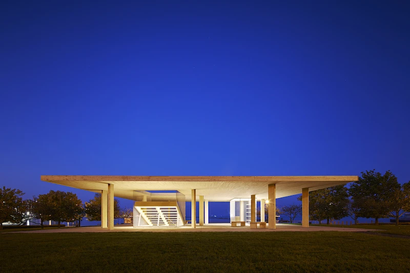 Chicago Horizon, by Guy Nordenson & Associates won the Wood in Government Buildings award