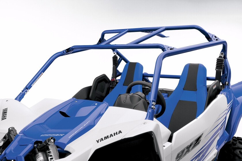 The removable tubular steel roll cage is designed to offer high levels of front and rear visibility