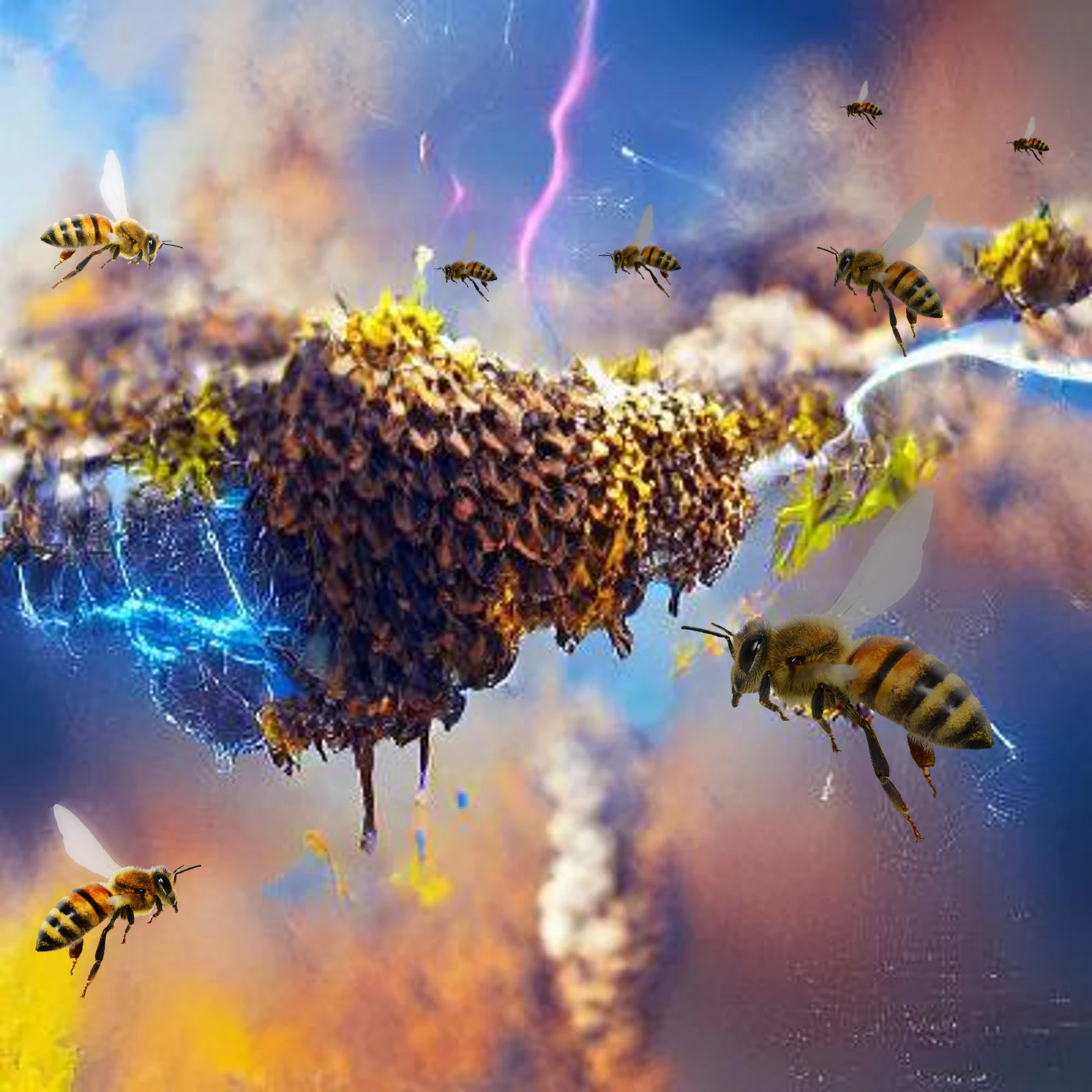 A new study finds that swarming honeybees can generate enough static electricity to change the atmospheric electric field