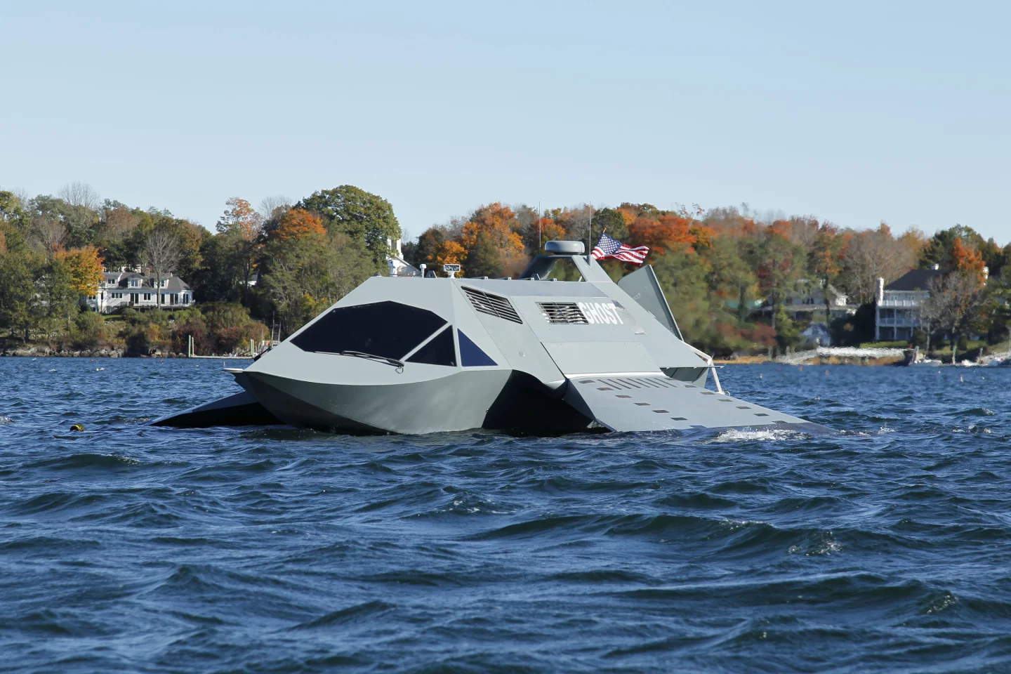 GHOST is a prototype military boat, that is claimed to be the world's first super-cavitating watercraft