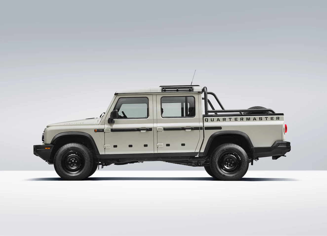 Ineos has stretched the Quartermaster's frame by about a foot to accommodate the 5-ft bed