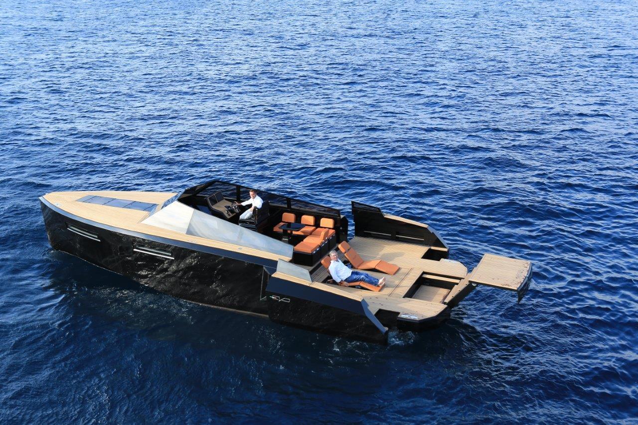 Evo 43 out on the water