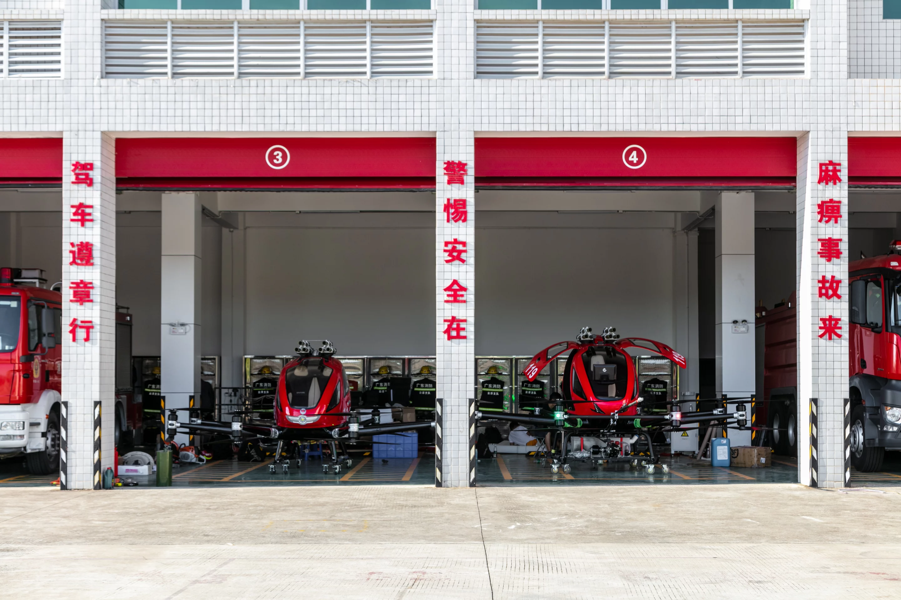EHang is hoping that its 216F will become essential equipment for the thousands of fire stations throughout China, and beyond