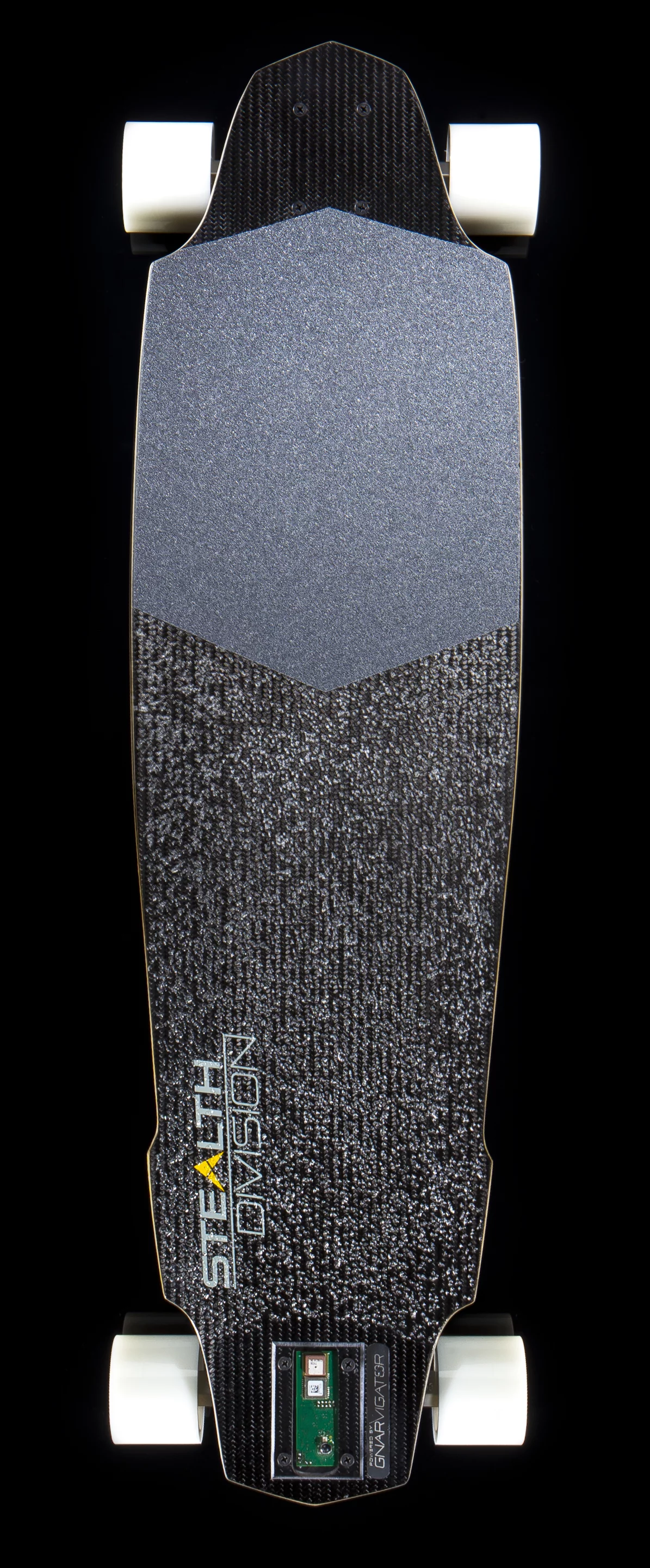 The top is home to two different grades of grip - board tape at the front and more coarse race corumdum behind, a tough synthetic sapphire crystal said to be nearly as hard as diamond