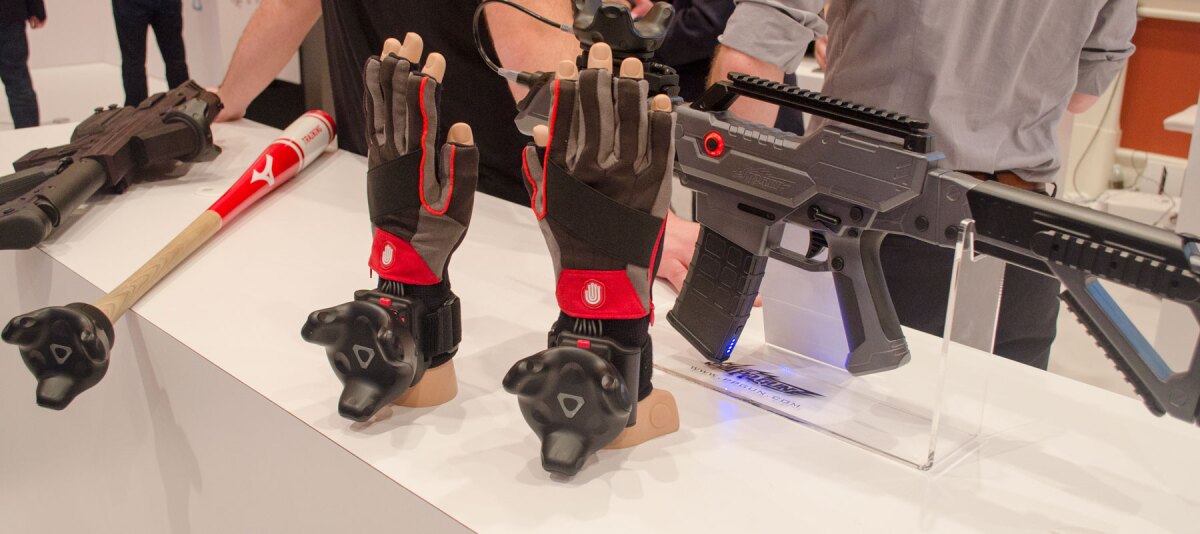With the ViveTracker, anything can be a VR controller – gloves, bats, guns and more
