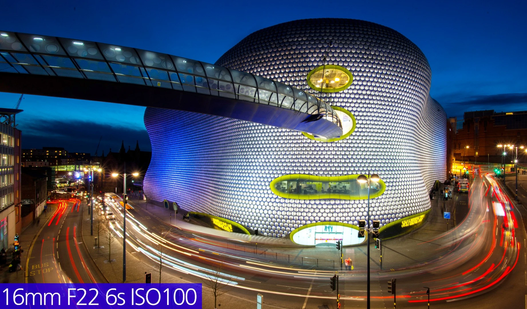An example of a photo taken with a slow shutter speed