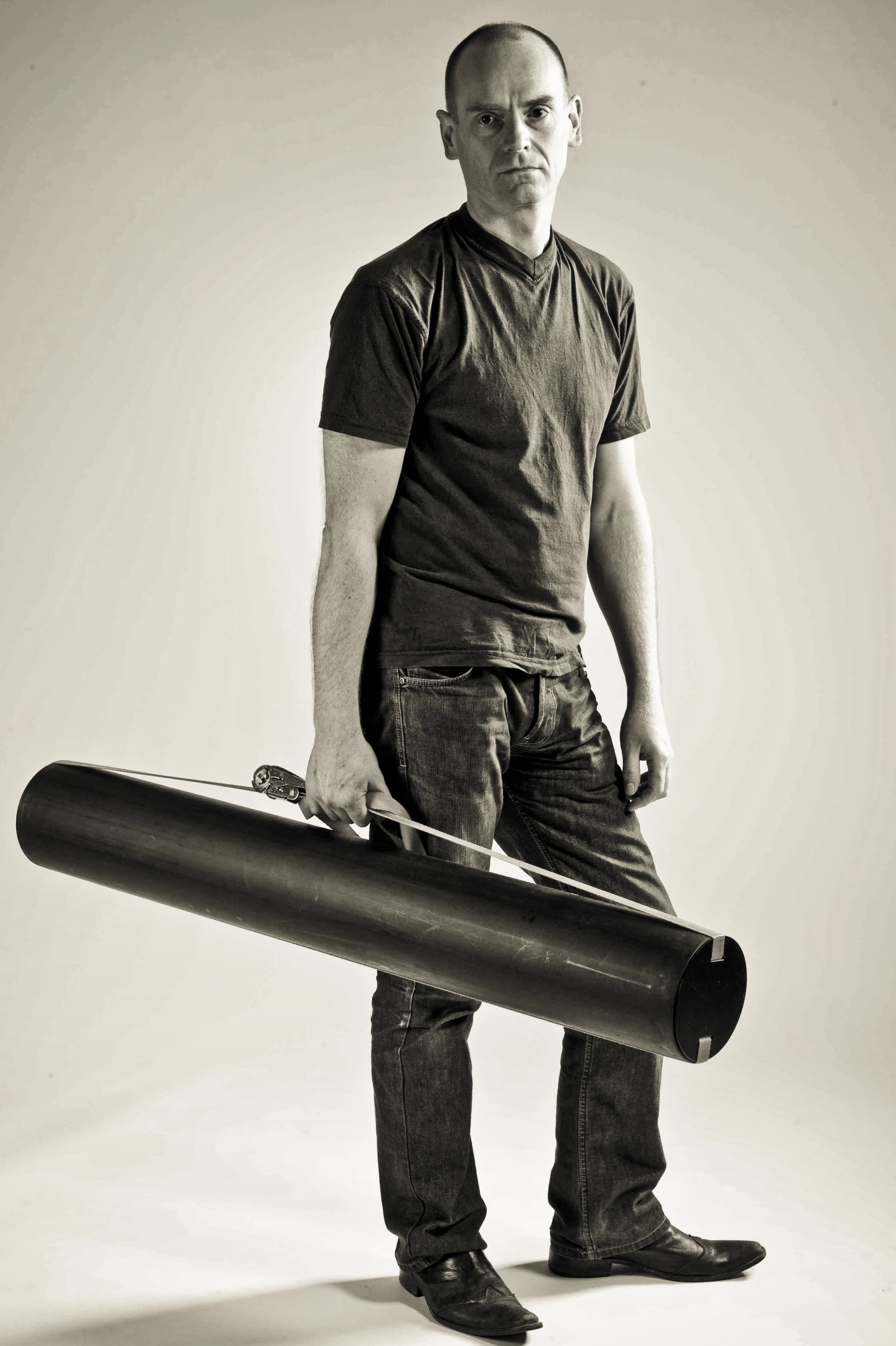 A funky polyethylene tube case is available