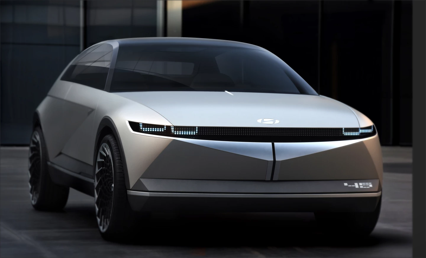 The simply named 45 concept owes its title to the 45 years that have passed since Hyundai unveiled the Pony Coupe
