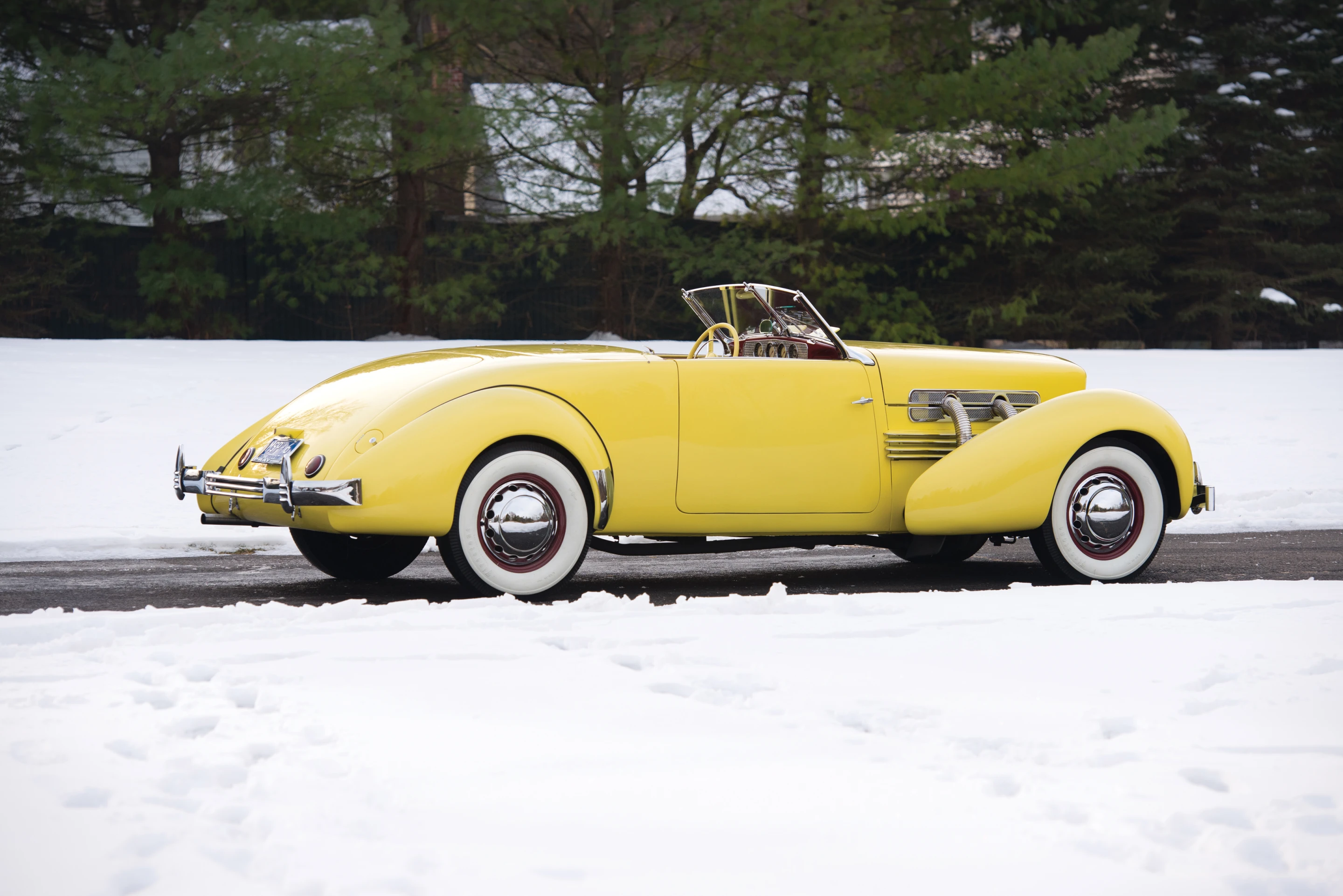 This model was part of automotive enthusiast Malcom Pray's collection where it received a significant cosmetic and mechanical makeover