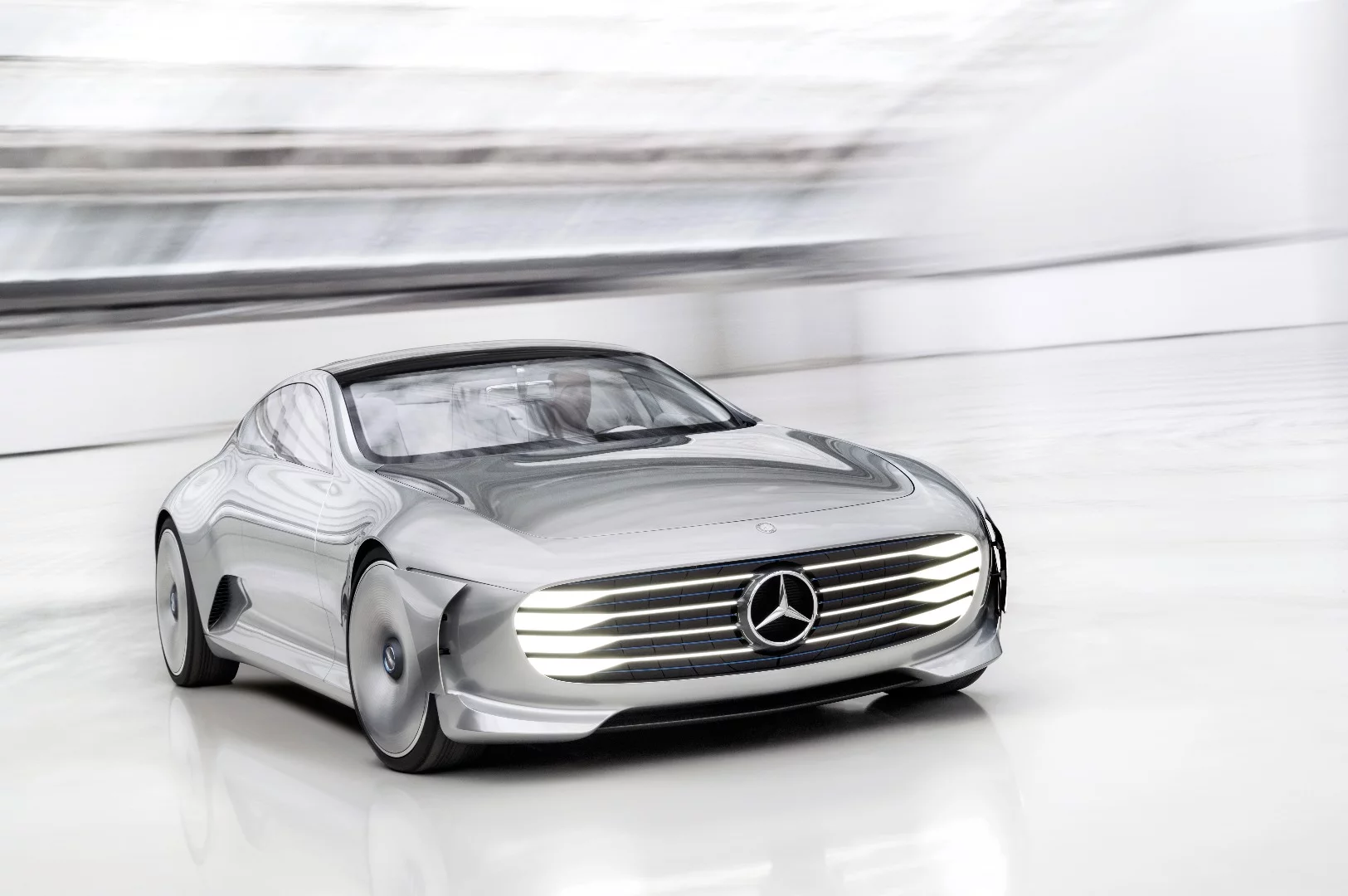 Up front, there's more than just a hint of the F 015 concept