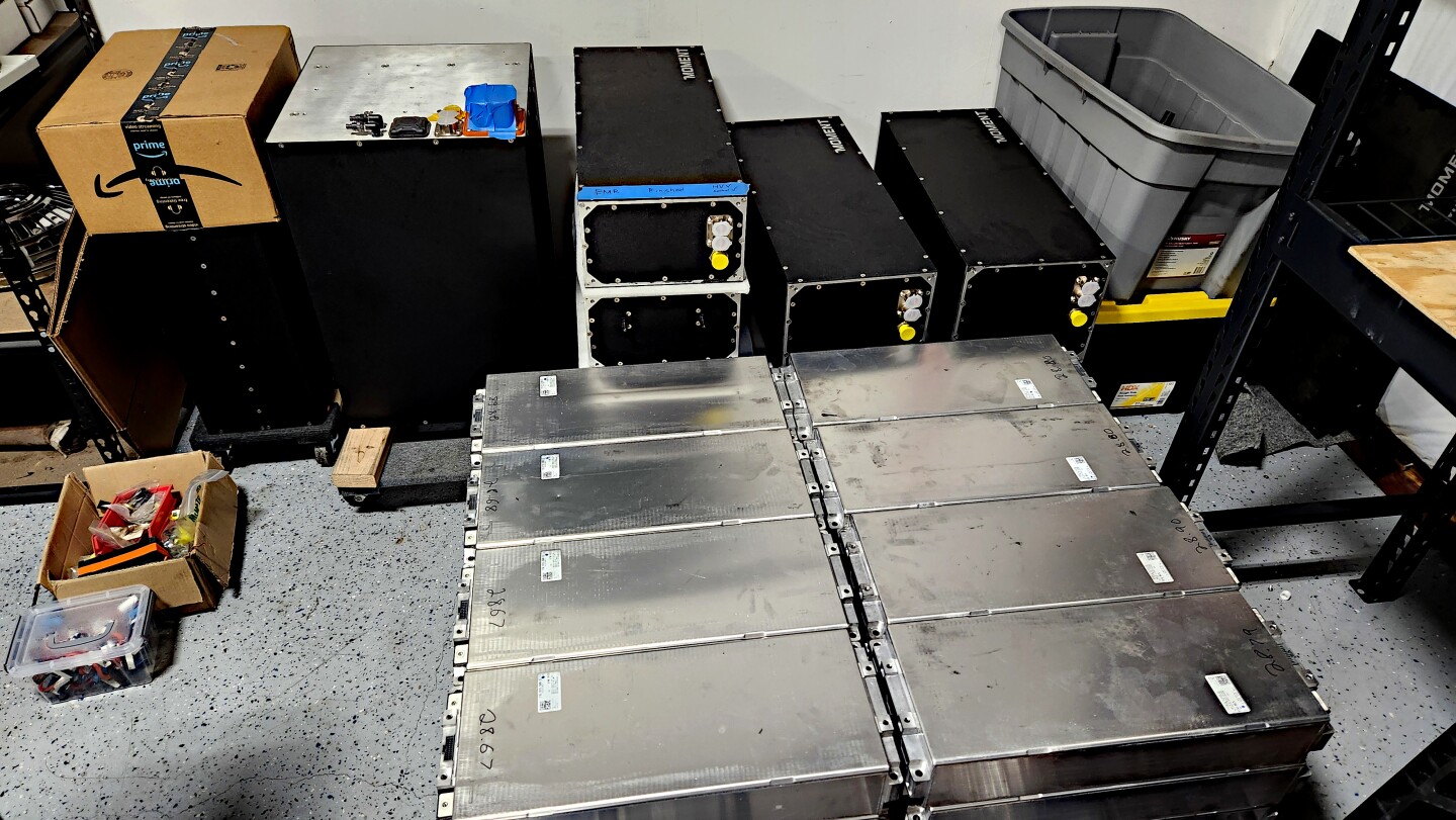 Moment Motors designed battery containment in-house to make various battery makers' cells modular