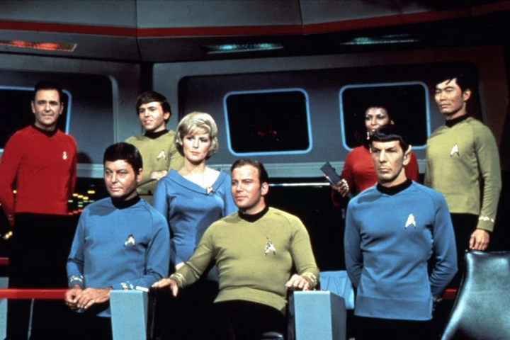 Star Trek followed the adventures of Captain Kirk and the crew of the Starship Enterprise